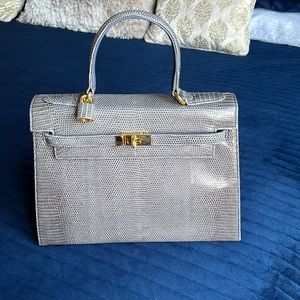 Genuine lizard skin bag